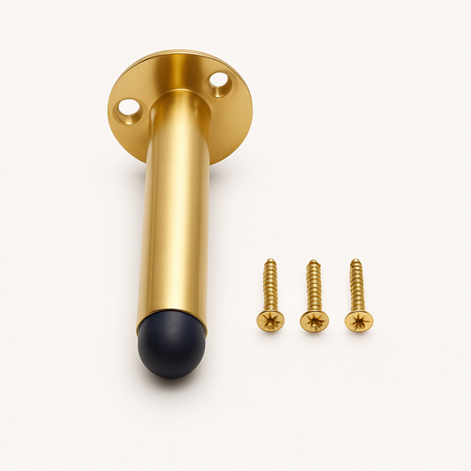 Door Stop - Polished Brass - 76mm