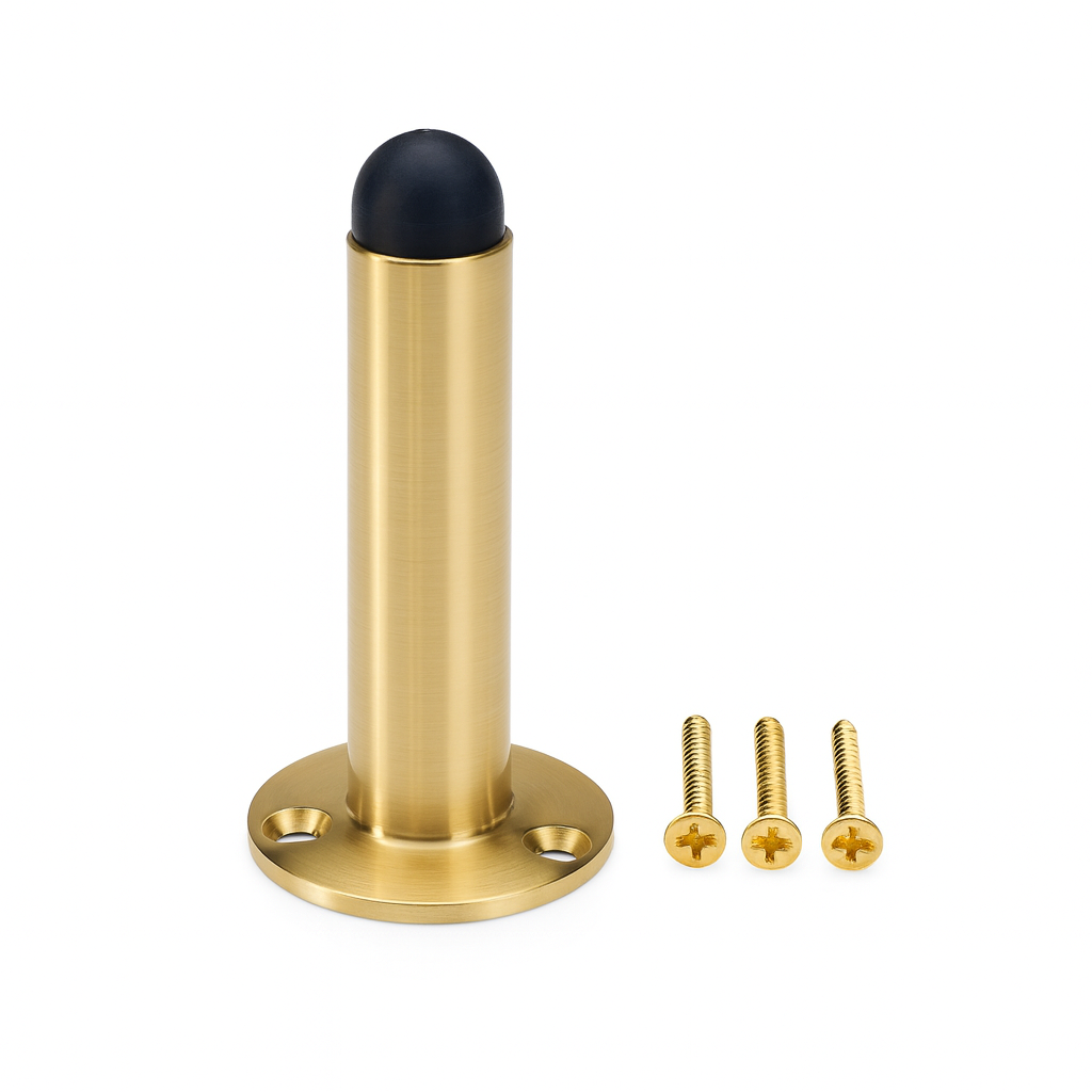 Door Stop - Polished Brass - 76mm