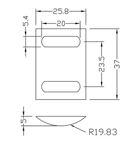 Handrail Insert - Stainless Steel - Commercial Grade