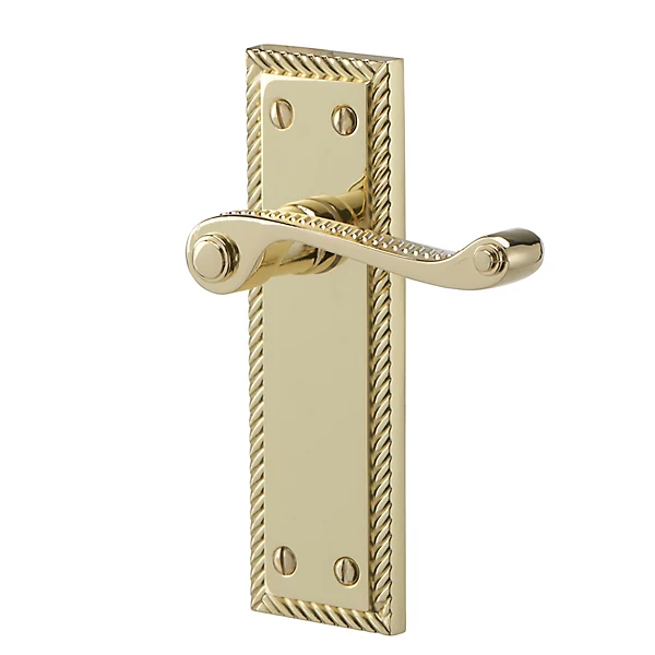 Georgian Lever Door Handles - Brass