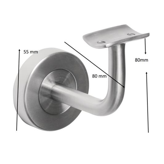 Handrail Bracket - Stainless Steel - Commercial Grade