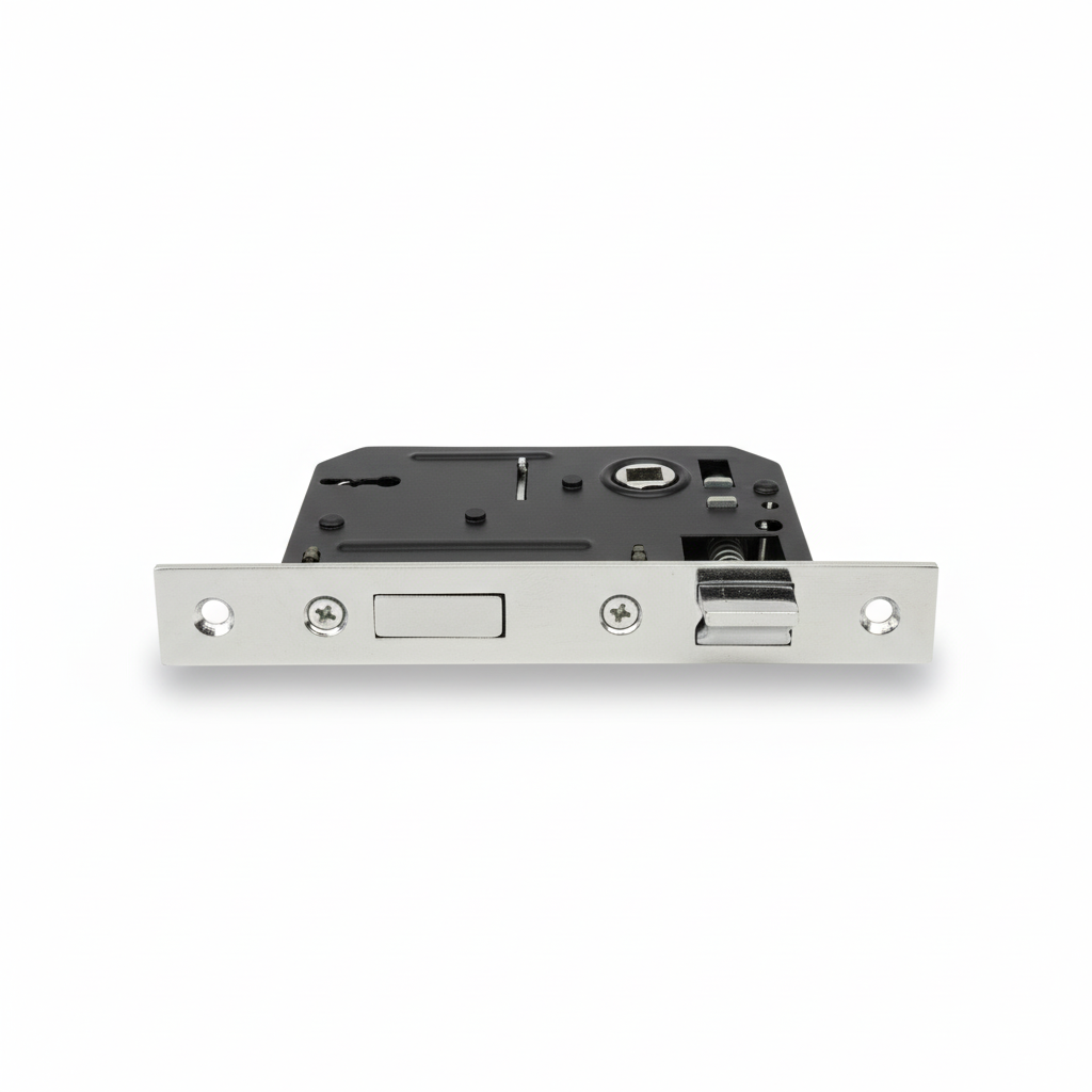 Mortice Lock With Keys - Chrome - mortice door lock product photo