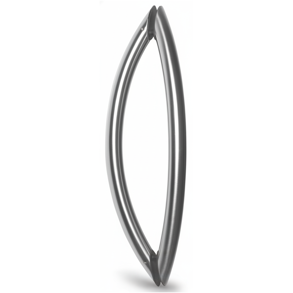 Curved Pull Handle Set - Stainless Steel - Closeout Special