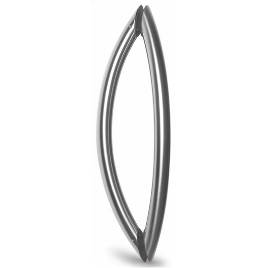 Curved Pull Handle Set - Stainless Steel - Closeout Special