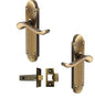 Heritage Brass Lever Door Handles With Latch - Antique Style