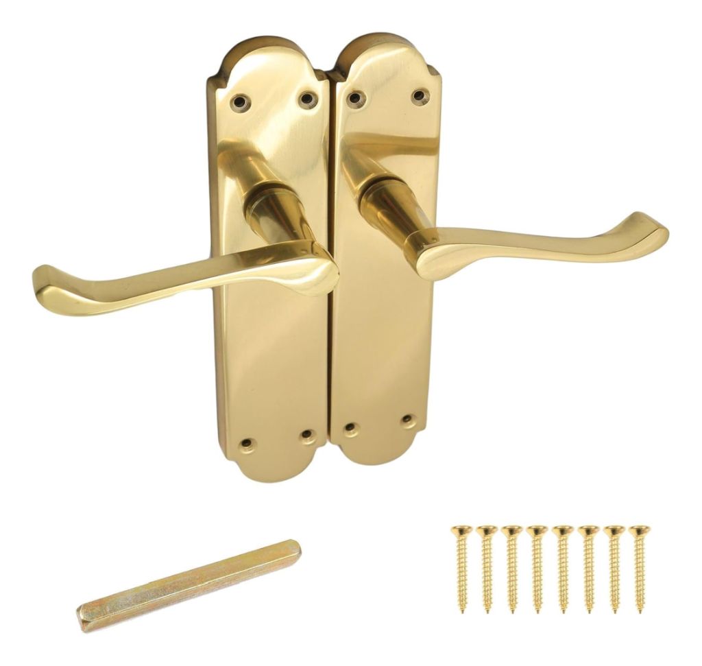 Heritage Lever Door Handles - Polished Brass