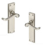 Victorian Lever Door Handles - Satin Nickel