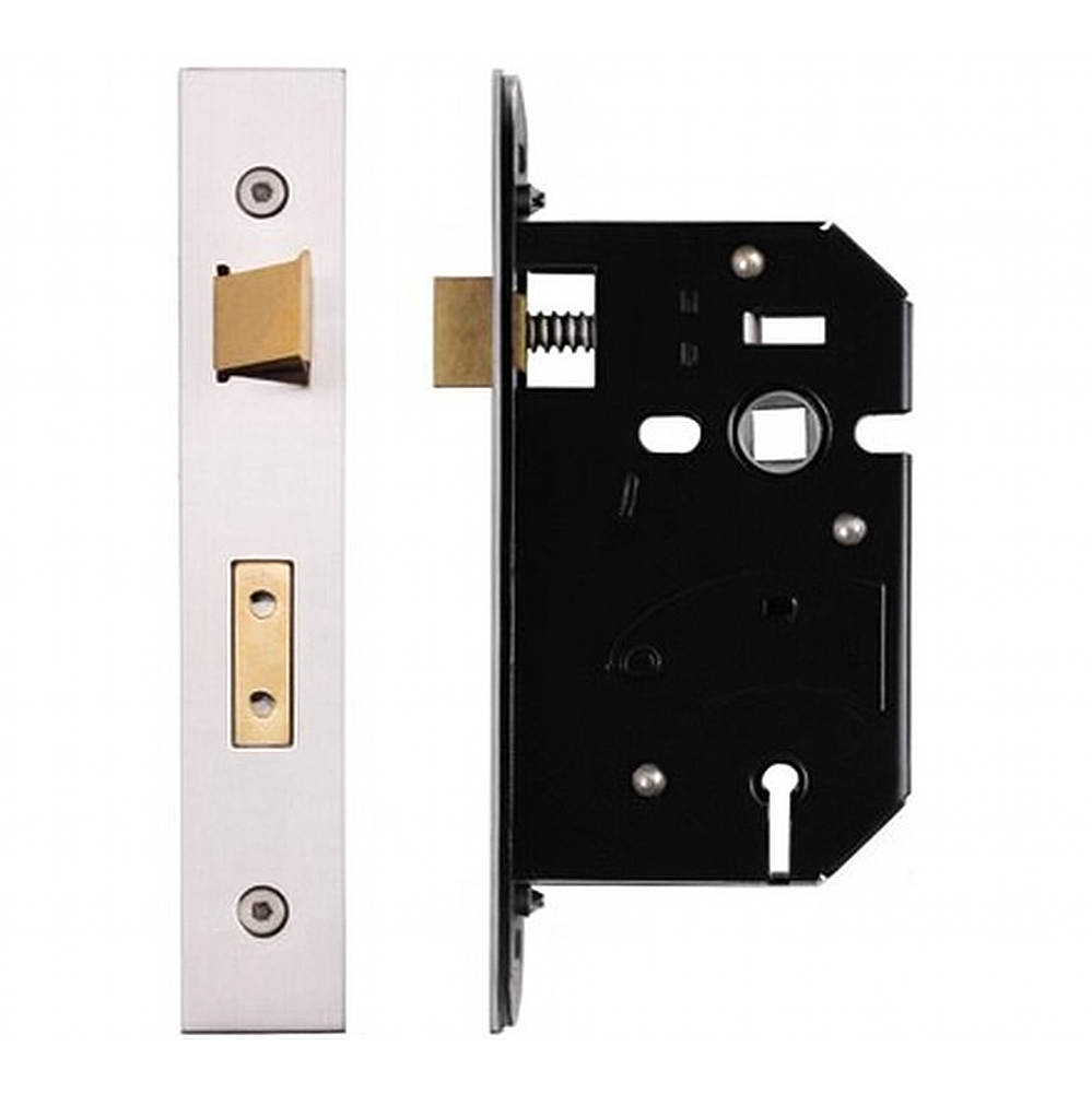 Mortice Lock With Keys - Satin Nickel