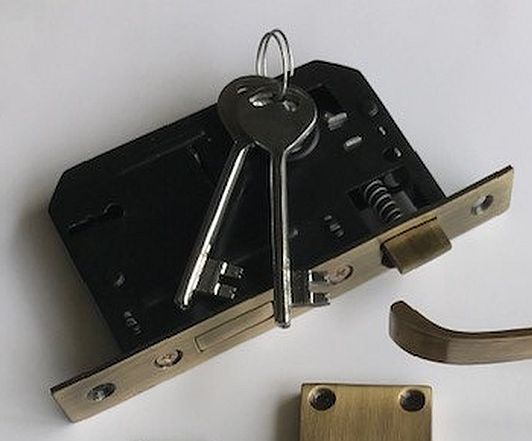 Victorian Lever Door Handles With Mortice Lock - Antique Style