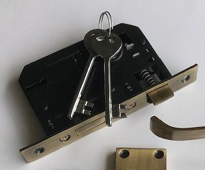 Victorian Lever Door Handles With Mortice Lock - Antique Style