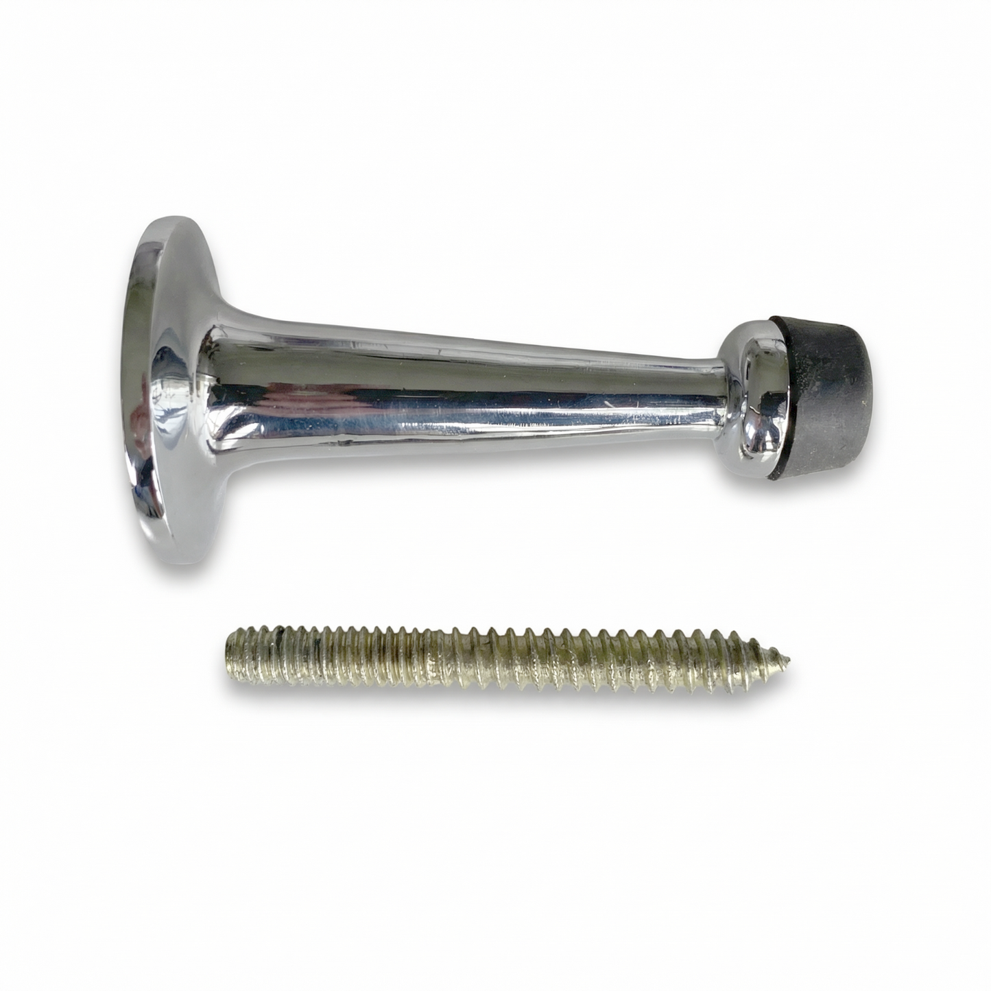 Solid Brass Chrome Door Stops - 80mm Projection - door stop product photo