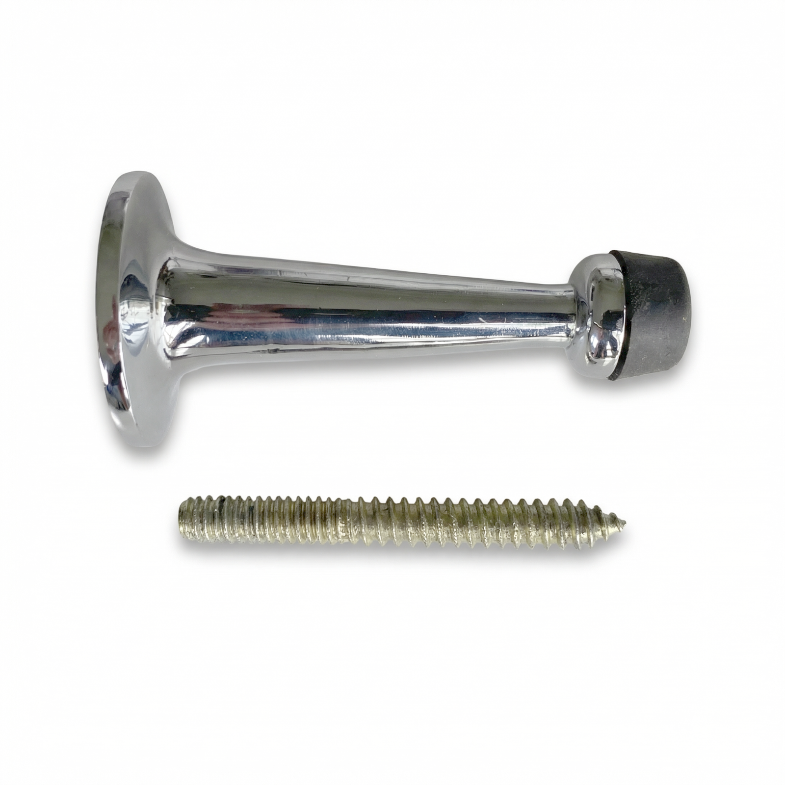 Solid Brass Chrome Door Stops - 80mm Projection - door stop product photo