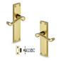 Victorian Lever Door Handles With Latch - Polished Brass