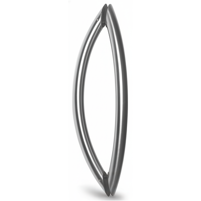 Curved Pull Handle Set - Stainless Steel - Closeout Special